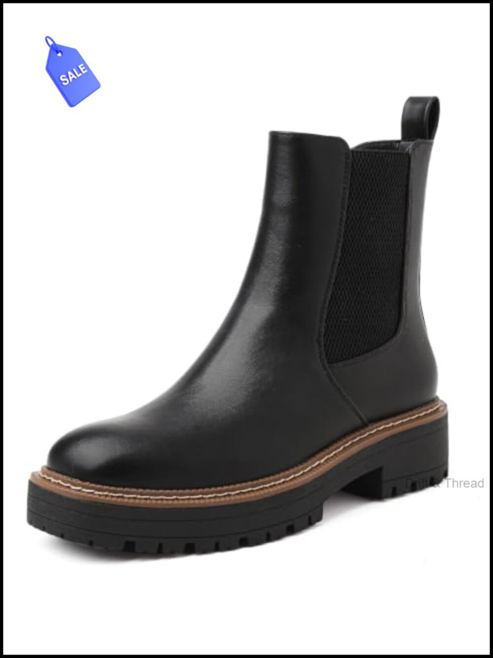 YESWIN Chelsea Boots Women Ankle Boots Block Heel Zip